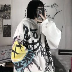 Apparel Japanese-themed Style Kei Clothes Gothic Hoodie