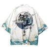 Apparel Japanese-themed Three Crane Waves White Unisex Kimono -Kawaii Store kawaiies plushies plush softtoy japanese themed three crane waves white unisex kimono kimono 409435