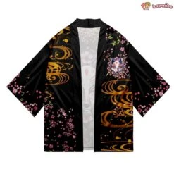 Apparel Japanese-themed White Fox Mask Sakura Unisex Kimono 13 Apparel Japanese-themed White Fox Mask Sakura Unisex Kimono -Kawaii Store kawaiies plushies plush softtoy japanese themed white fox mask sakura unisex kimono kimono 373799