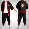 Apparel Japanese-themed White Wolf Mask Mens Kimono Yukata