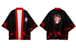 Apparel Japanese-themed White Wolf Mask Mens Kimono Yukata - Pants Only -Kawaii Store kawaiies plushies plush softtoy japanese themed white wolf mask mens kimono yukata pants only apparel 968738