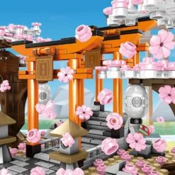 Romantic Japanese Torii Gates Cherry Blossom Trees Building Sets | Special Edition 12 Romantic Japanese Torii Gates Cherry Blossom Trees Building Sets | Special Edition -Kawaii Store kawaiies plushies plush softtoy japanese torii gates sakura trees build it 915959