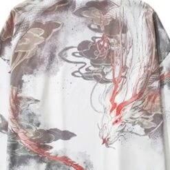 Apparel Japanese White Black Dragon Beast Yukata Cardigan Kimono -Kawaii Store kawaiies plushies plush softtoy japanese white black dragon beast yukata cardigan kimono apparel 675775