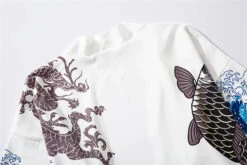 Apparel Japanese-themed Women Kimono Great Waves -Kawaii Store kawaiies plushies plush softtoy japanese women kimono great waves clothing 204886