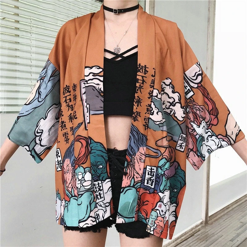 Apparel Japanese-themed Women Kimono Mystic World 3 Apparel Japanese-themed Women Kimono Mystic World