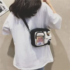 Apparel Japanse Rectangle Small Nylon Crossbody Shoulder Bag -Kawaii Store kawaiies plushies plush softtoy japanse rectangle small nylon crossbody shoulder bag bag 271738