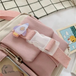 Apparel Japanse Rectangle Small Nylon Crossbody Shoulder Bag -Kawaii Store kawaiies plushies plush softtoy japanse rectangle small nylon crossbody shoulder bag bag 577629