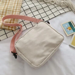 Apparel Japanse Rectangle Small Nylon Crossbody Shoulder Bag -Kawaii Store kawaiies plushies plush softtoy japanse rectangle small nylon crossbody shoulder bag bag 868996