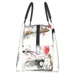 Japense-themed Sakura Mt Fuji Cat Lunch Bag 15 Japense-themed Sakura Mt Fuji Cat Lunch Bag -Kawaii Store kawaiies plushies plush softtoy japense themed sakura mt fuji cat lunch bag bags 188923