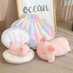 Jeju The Pig Hiding In Shell Plushie -Kawaii Store kawaiies plushies plush softtoy jeju the pig hiding in shell plushie soft toy 191709