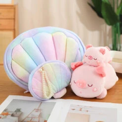 Jeju The Pig Hiding In Shell Plushie -Kawaii Store kawaiies plushies plush softtoy jeju the pig hiding in shell plushie soft toy 444454