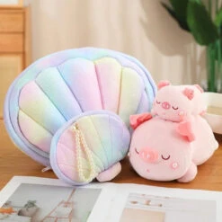 Jeju The Pig Hiding In Shell Plushie -Kawaii Store kawaiies plushies plush softtoy jeju the pig hiding in shell plushie soft toy 613416