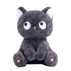 Jiji The Cute Fluffy Black Cat Plushie | Limited Stock -Kawaii Store kawaiies plushies plush softtoy jiji the cute fluffy black cat plushie limited stock soft toy 503614
