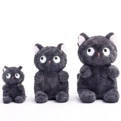 Jiji The Cute Fluffy Black Cat Plushie | Limited Stock -Kawaii Store kawaiies plushies plush softtoy jiji the cute fluffy black cat plushie new soft toy 223189