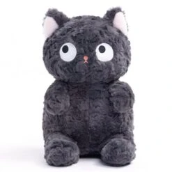 Jiji The Cute Fluffy Black Cat Plushie | Limited Stock -Kawaii Store kawaiies plushies plush softtoy jiji the cute fluffy black cat plushie new soft toy sitting up 20cm 554812