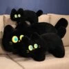 JoJo The Black Cat Plush Pillow -Kawaii Store kawaiies plushies plush softtoy jojo the black cat plush pillow soft toy 270444