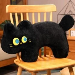JoJo The Black Cat Plush Pillow -Kawaii Store kawaiies plushies plush softtoy jojo the black cat plush pillow soft toy 347381