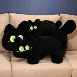JoJo The Black Cat Plush Pillow -Kawaii Store kawaiies plushies plush softtoy jojo the black cat plush pillow soft toy 461479