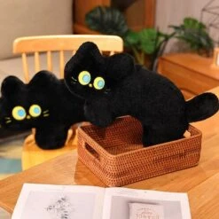 JoJo The Black Cat Plush Pillow -Kawaii Store kawaiies plushies plush softtoy jojo the black cat plush pillow soft toy 983559