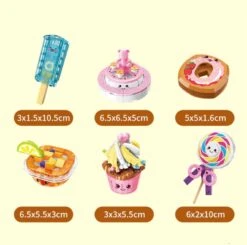 Juicy Burger Meal With Yummy Sweet Dessert Micro Sets -Kawaii Store kawaiies plushies plush softtoy juicy burger meal with yummy sweet dessert micro sets build it 676819