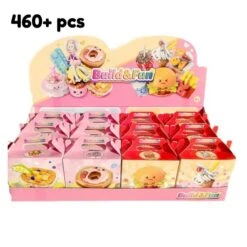 Juicy Burger Meal With Yummy Sweet Dessert Micro Sets -Kawaii Store kawaiies plushies plush softtoy juicy burger meal with yummy sweet dessert micro sets build it both sets 734857