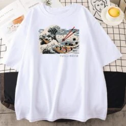 Apparel Kanagawa Wave Of Sushi Unisex Cotton Tee 8 Apparel Kanagawa Wave Of Sushi Unisex Cotton Tee -Kawaii Store kawaiies plushies plush softtoy kanagawa wave of sushi unisex cotton tee apparel white s 342540