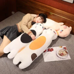 Kawaii 100cm Long Snuggly Dog Cat Pig Plushie Collection -Kawaii Store kawaiies plushies plush softtoy kawaii 100cm long snuggly dog cat pig plushie collection new soft toy 497457