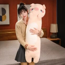 Kawaii 100cm Long Snuggly Dog Cat Pig Plushie Collection -Kawaii Store kawaiies plushies plush softtoy kawaii 100cm long snuggly dog cat pig plushie collection new soft toy pig 189616