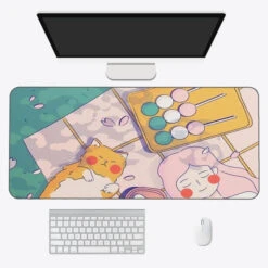 Accessories Kawaii Anime Aesthetics Large Mouse Pad -Kawaii Store kawaiies plushies plush softtoy kawaii anime aesthetics large mouse pad new accessories 18 90 x 40cm 143609