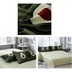 Kawaii Avocado Buddies Bedding Set -Kawaii Store kawaiies plushies plush softtoy kawaii avocado buddies bedding set home decor 552806