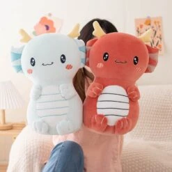 Kawaii Axolotl Dragon Plush 18 Kawaii Axolotl Dragon Plush -Kawaii Store kawaiies plushies plush softtoy kawaii axolotl dragon plush new soft toy 242043
