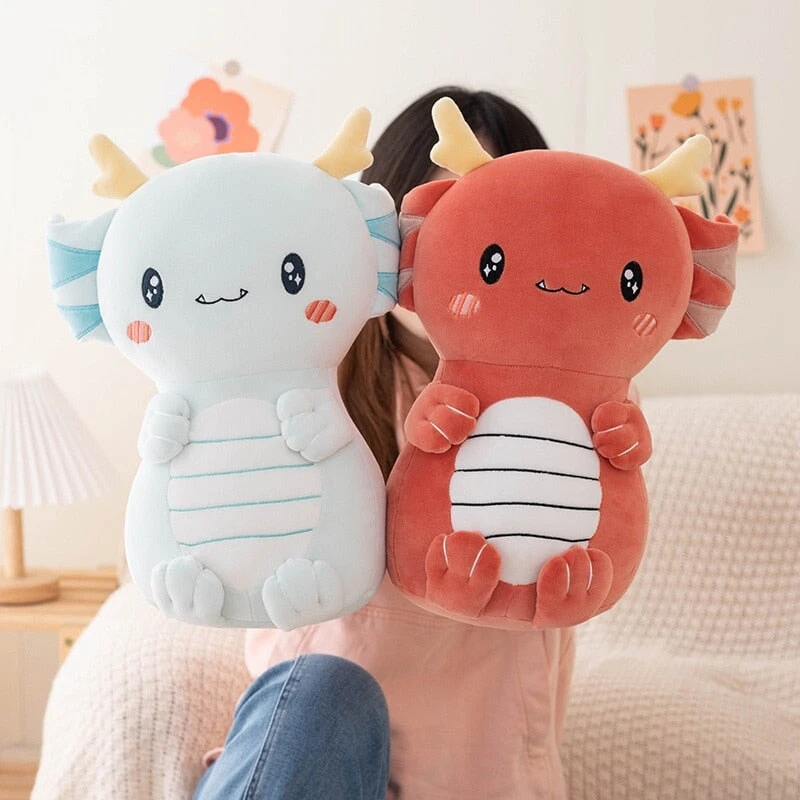 Kawaii Axolotl Dragon Plush 5 Kawaii Axolotl Dragon Plush - Image 3