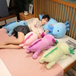 Kawaii Axolotl Salamander Plushie Family -Kawaii Store kawaiies plushies plush softtoy kawaii axolotl salamander plushie family soft toy 961051