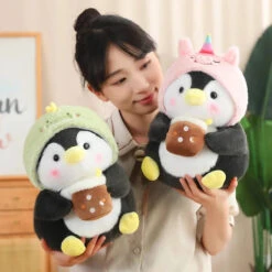 Kawaii Baby Penguin Plushies With Hats -Kawaii Store kawaiies plushies plush softtoy kawaii baby penguin plushies with hats soft toy 475189