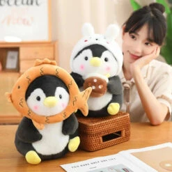Kawaii Baby Penguin Plushies With Hats -Kawaii Store kawaiies plushies plush softtoy kawaii baby penguin plushies with hats soft toy 509059