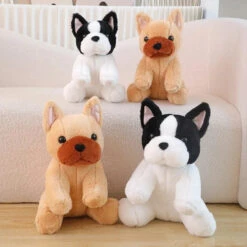 Kawaii Biege White French Bulldog Plushies -Kawaii Store kawaiies plushies plush softtoy kawaii biege white french bulldog plushies soft toy 265653
