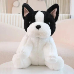 Kawaii Biege White French Bulldog Plushies -Kawaii Store kawaiies plushies plush softtoy kawaii biege white french bulldog plushies soft toy white 30cm 878716