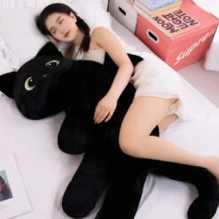 Kawaii Black Cat With Wings Plushies -Kawaii Store kawaiies plushies plush softtoy kawaii black cat with wings plushies soft toy 116072