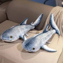 Kawaii Blue Whale Shark Soft Toy Plushie -Kawaii Store kawaiies plushies plush softtoy kawaii blue whale shark soft toy plushie soft toy 194858