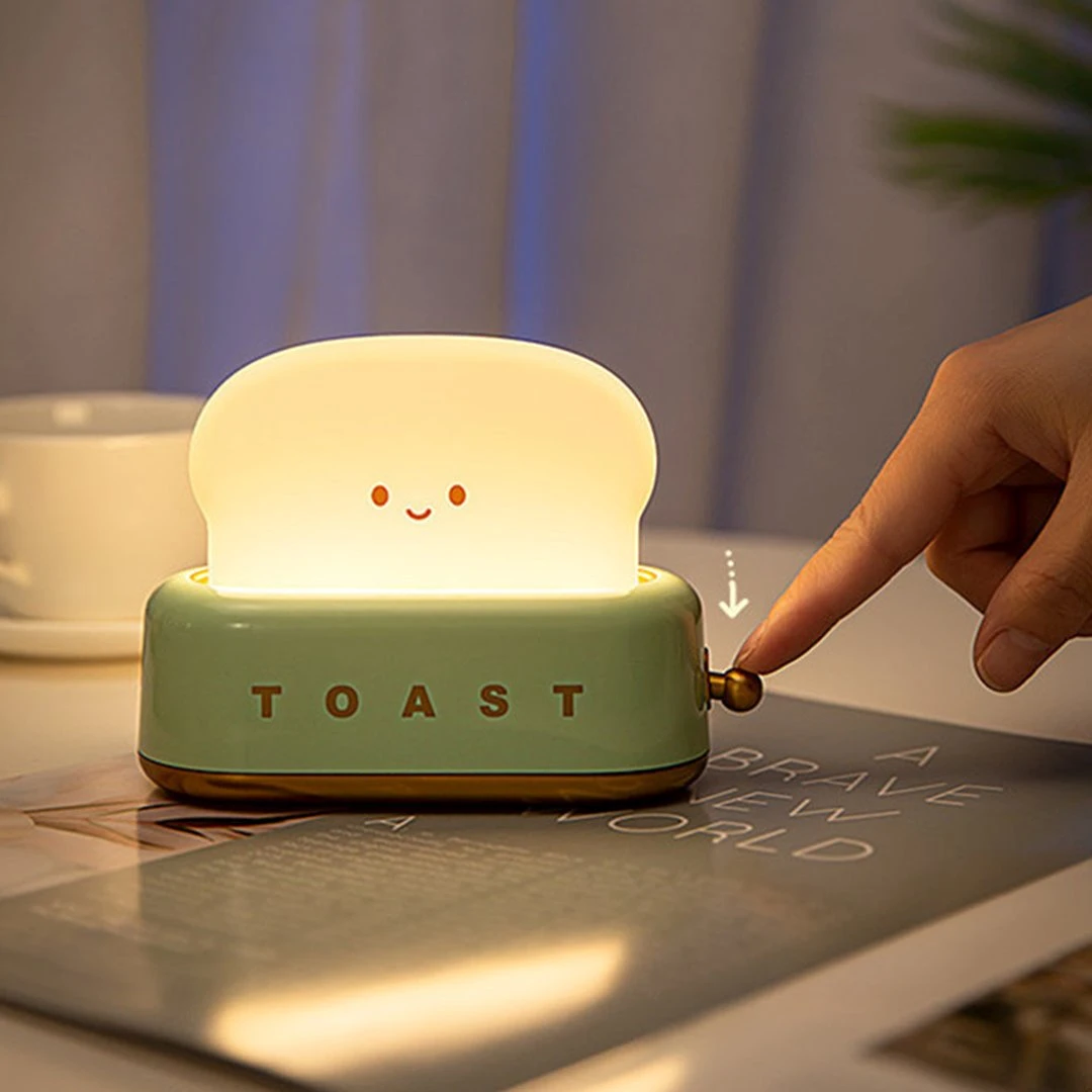 Kawaii Bread Toaster Machine LED Night Light 13 Kawaii Bread Toaster Machine LED Night Light - Image 11