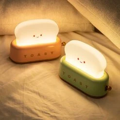 Kawaii Bread Toaster Machine LED Night Light 18 Kawaii Bread Toaster Machine LED Night Light -Kawaii Store kawaiies plushies plush softtoy kawaii bread toaster machine led night light home decor 182910