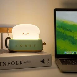 Kawaii Bread Toaster Machine LED Night Light 22 Kawaii Bread Toaster Machine LED Night Light -Kawaii Store kawaiies plushies plush softtoy kawaii bread toaster machine led night light home decor 647596