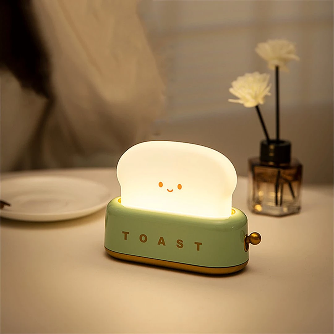 Kawaii Bread Toaster Machine LED Night Light 7 Kawaii Bread Toaster Machine LED Night Light - Image 5