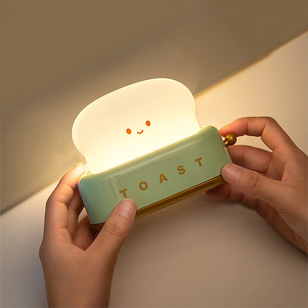 Kawaii Bread Toaster Machine LED Night Light 6 Kawaii Bread Toaster Machine LED Night Light - Image 4