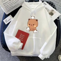 Apparel Kawaii Brown Bear Baby Pandas Unisex Hoodie -Kawaii Store kawaiies plushies plush softtoy kawaii brown bear baby pandas unisex hoodie apparel white xxxl 766809