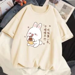 Kawaii Store 31 Apparel Kawaii Bunny Eating Cotton Women's Tee