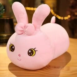 Kawaii Bunny Long Pillow Plushie -Kawaii Store kawaiies plushies plush softtoy kawaii bunny long pillow plushie new soft toy pink 25cm 513218