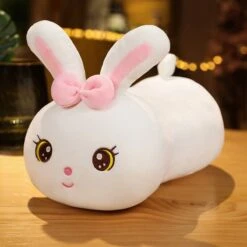 Kawaii Bunny Long Pillow Plushie -Kawaii Store kawaiies plushies plush softtoy kawaii bunny long pillow plushie new soft toy white 25cm 963983