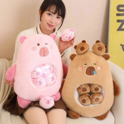 Kawaii Capybara Candy Bag Plushie -Kawaii Store kawaiies plushies plush softtoy kawaii capybara candy bag plushie soft toy 731478