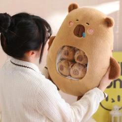 Kawaii Capybara Candy Bag Plushie -Kawaii Store kawaiies plushies plush softtoy kawaii capybara candy bag plushie soft toy 887456